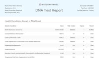 a dna test report for a family
